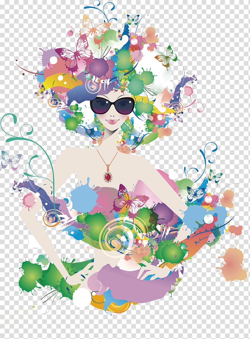 Poster Illustration, Women\'s holiday material transparent background PNG clipart