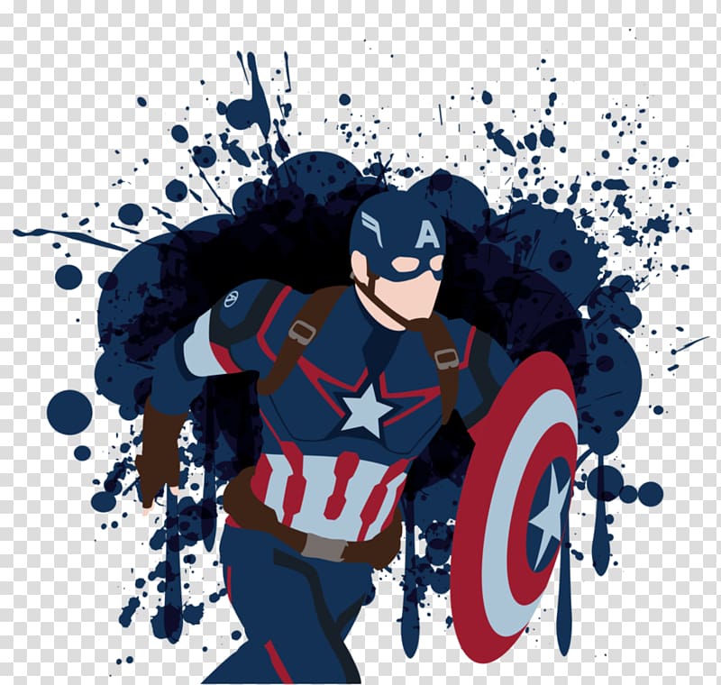 Meadow Slasher Captain America Superhero Character Paperback, art poster transparent background PNG clipart