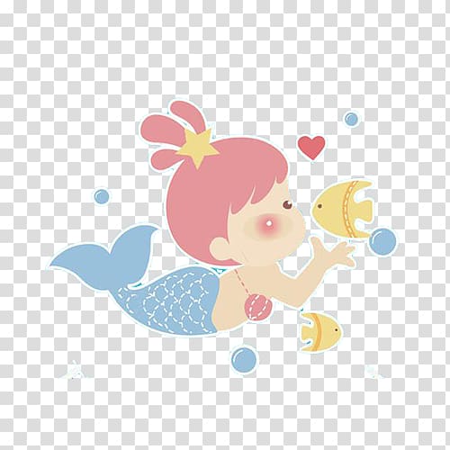 Kiss, Mermaid Kissing fish transparent background PNG clipart