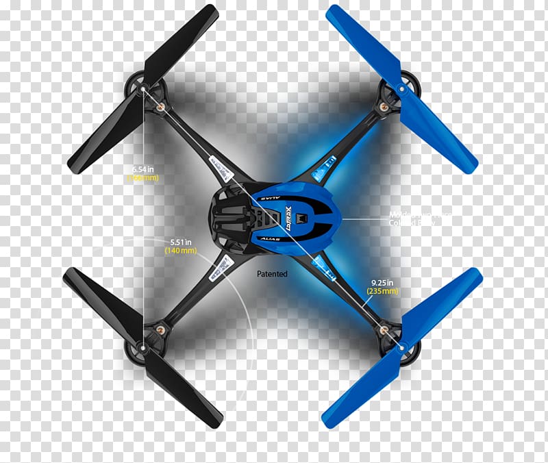 Helicopter rotor Quadcopter Traxxas La Trax Alias Quad-Rotor, crash helicopter transparent background PNG clipart
