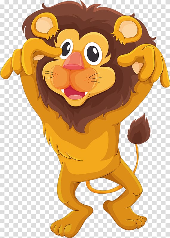 Lion Cartoon Animation, lion transparent background PNG clipart