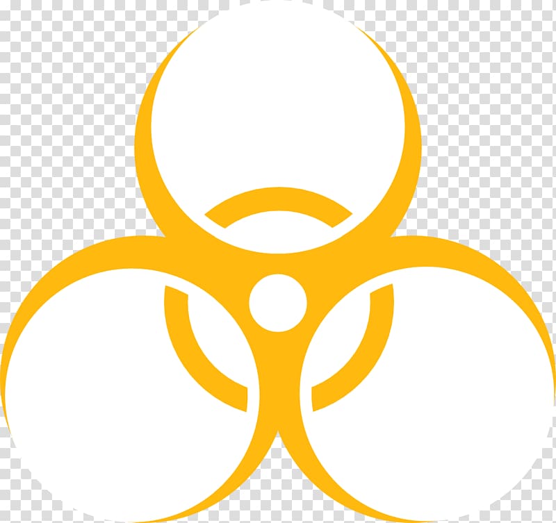 Biological hazard Hazard symbol Sign , Goldenrod transparent background PNG clipart