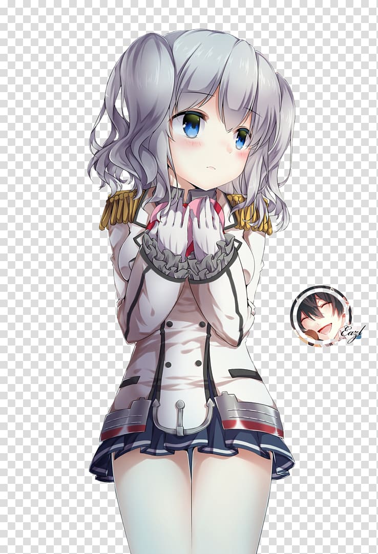 Kantai Collection Anime Japanese cruiser Kashima Rendering, Anime transparent background PNG clipart