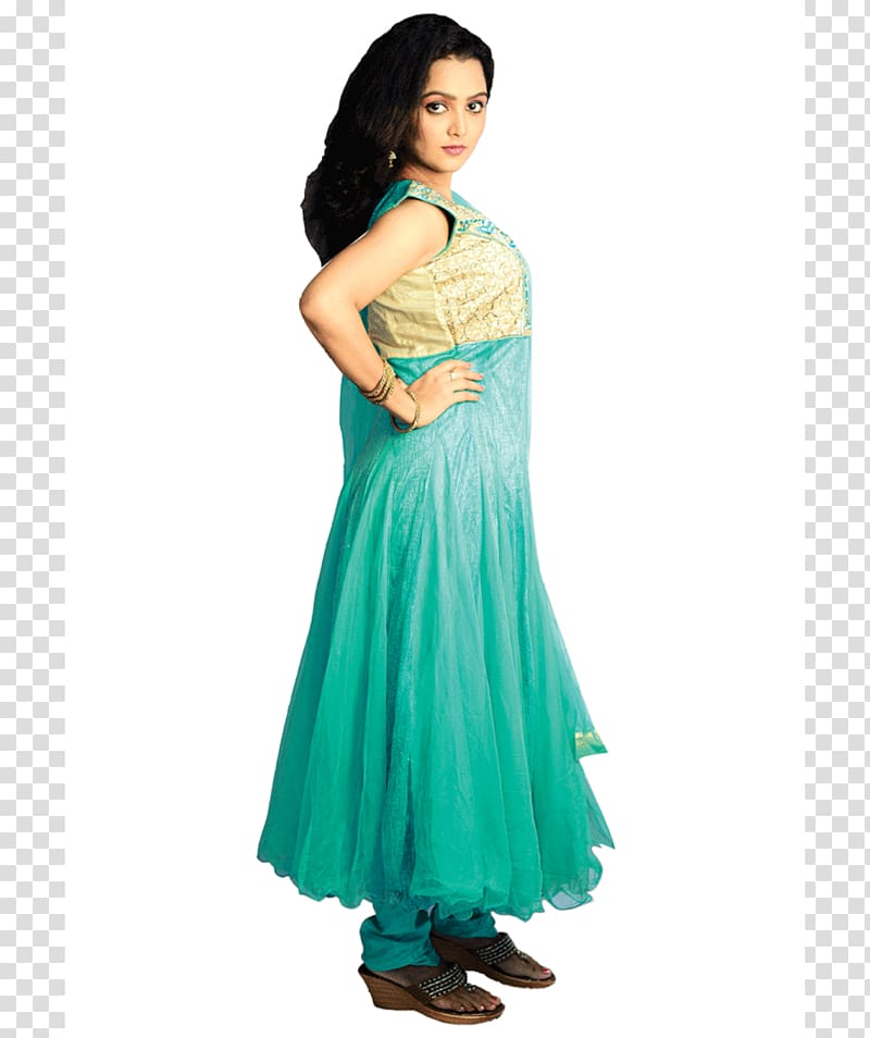 Clothing Cocktail dress Fashion design Turquoise, saree transparent background PNG clipart