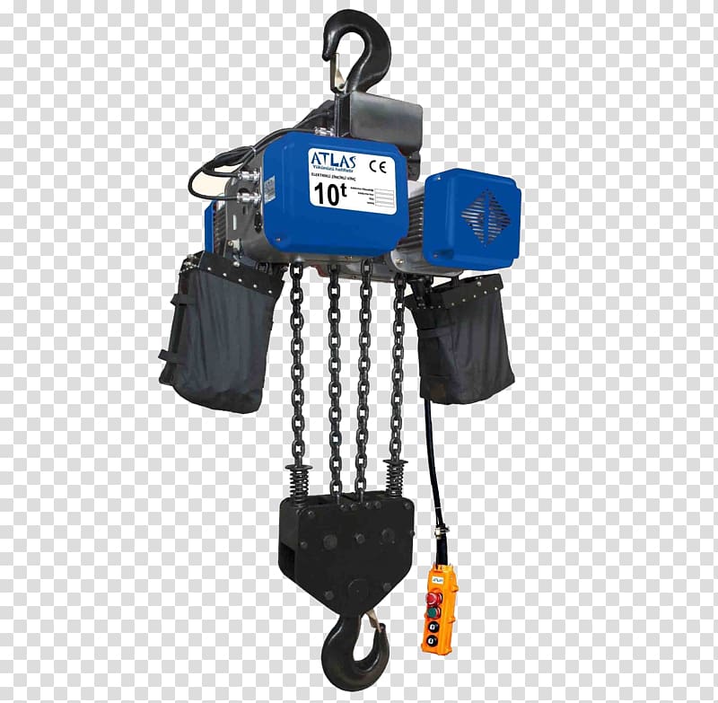 Hoist Chain Block and tackle Crane Electricity, hoisting machine transparent background PNG clipart