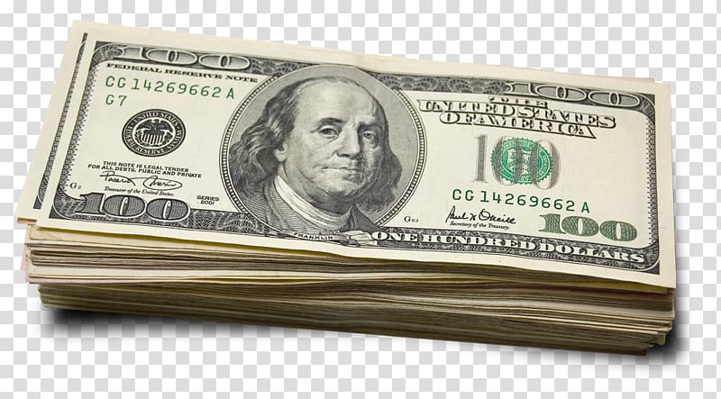 100 U.S. dollar banknote lot, United States one hundred-dollar bill United States Dollar Banknote Money United States one-dollar bill, US Hundred Dollars transparent background PNG clipart