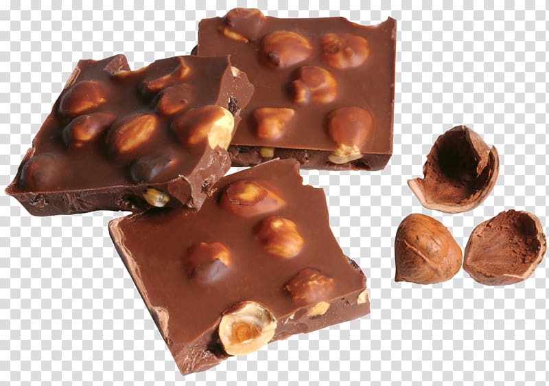 chocolate with almonds , Chocolate bar Chocolate milk Nucule Praline, Chocolate with Hazelnuts transparent background PNG clipart
