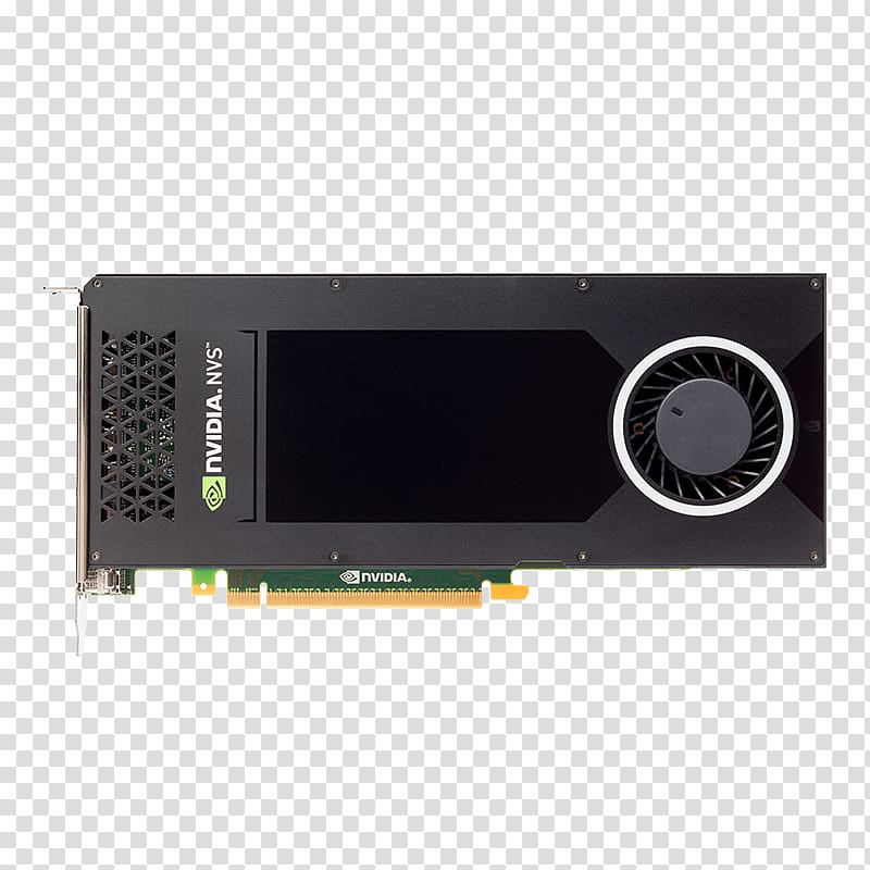 Graphics Cards & Video Adapters NVIDIA NVS 810 DDR3 SDRAM Graphics processing unit Nvidia Quadro, others transparent background PNG clipart