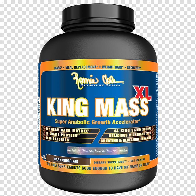 Ronnie Coleman Signature Series King Mass XL Bodybuilding supplement Dietary supplement Ronnie Coleman Signature Series Pro-Antium, Strawberry Shortcake, 5 lbs Gainer, mr olympia transparent background PNG clipart