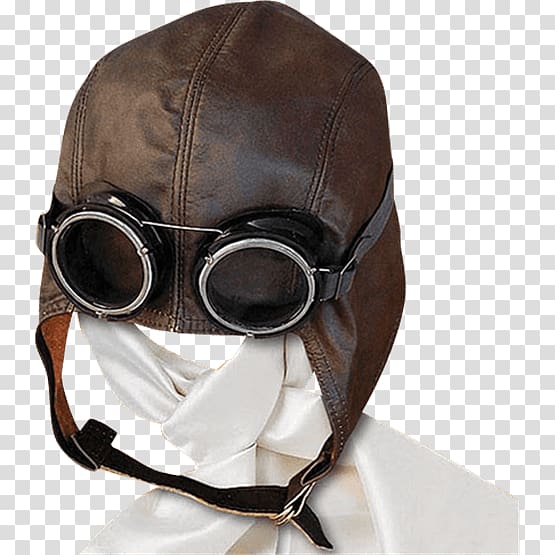 Leather helmet 0506147919 Leather flying helmet Cap, superman scarf transparent background PNG clipart