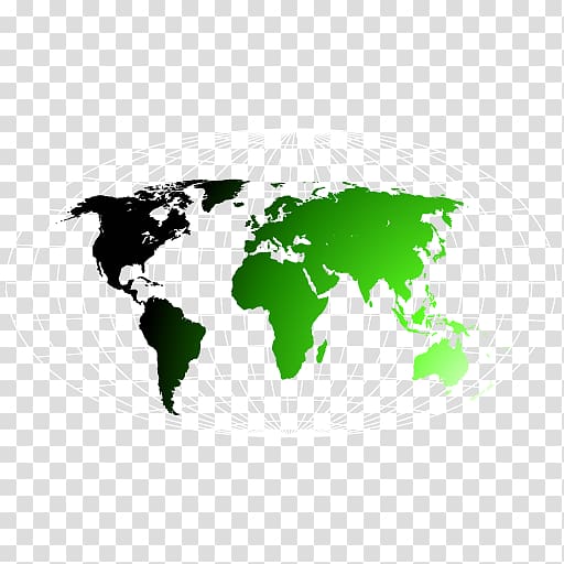 Globe World map, Green Globe with grid transparent background PNG clipart