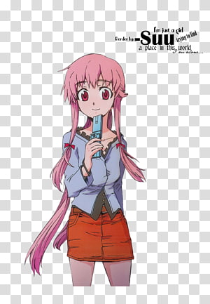 Aru Akise Yuno Gasai Future Diary Yukiteru Amano GIF, aru akise transparent  background PNG clipart