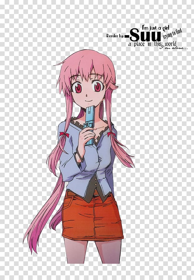 Yuno Gasai Future Diary Yukiteru Amano Aru Akise Mobile Phones, mirai nikki transparent background PNG clipart