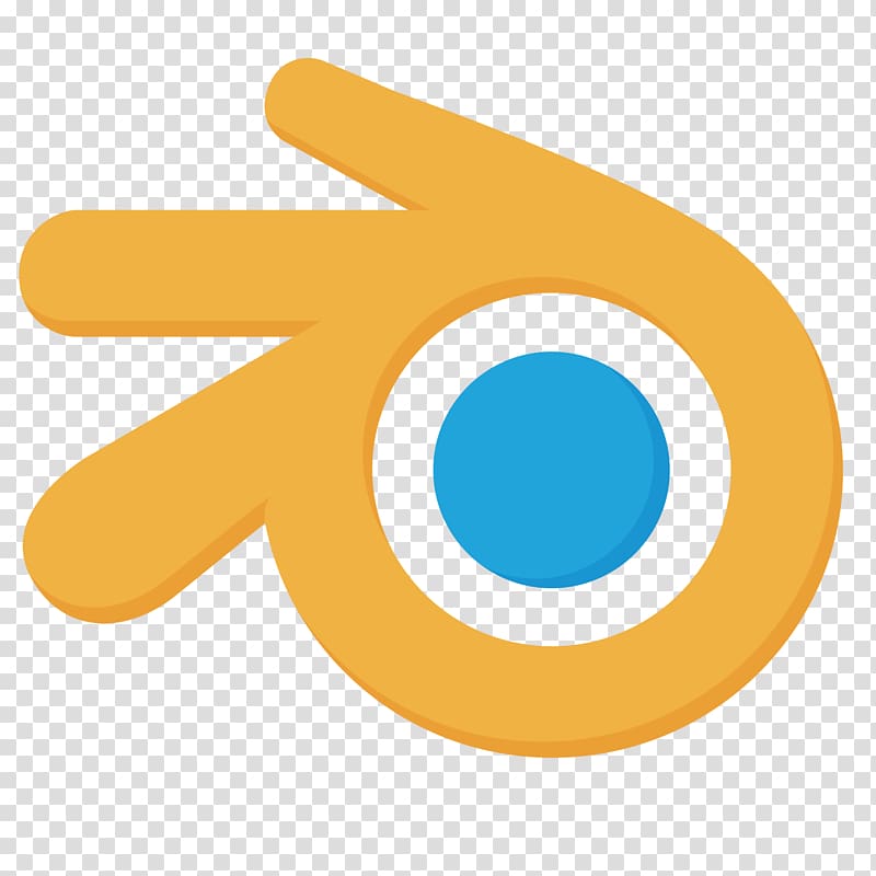 yellow and blue logo, Blender Rendering 3D computer graphics Logo, blender transparent background PNG clipart