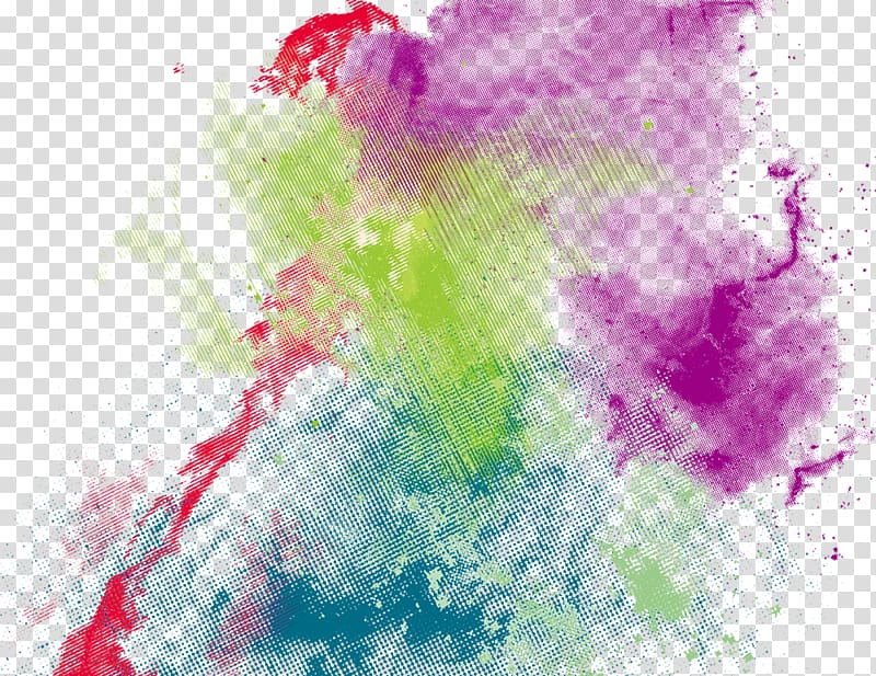 Colorful ink 01 transparent background PNG clipart