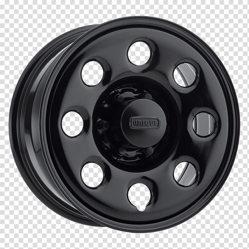 Alloy wheel Hubcap Rim Spoke, black tire transparent background PNG clipart