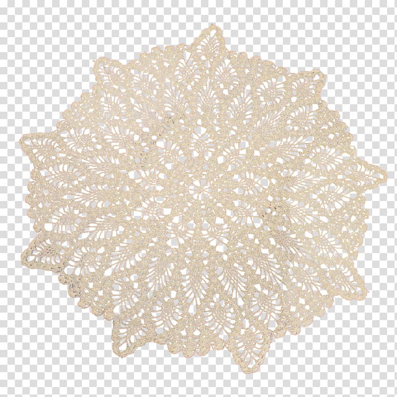 Doily Lace Textile Paper Crochet, lace transparent background PNG clipart