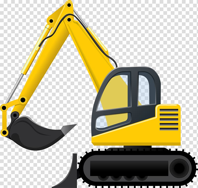 Excavator transparent background PNG clipart