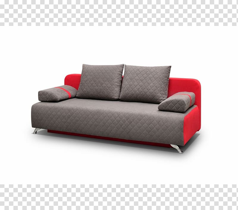 Sofa bed Couch Canapé Furniture Loveseat, grau transparent background PNG clipart