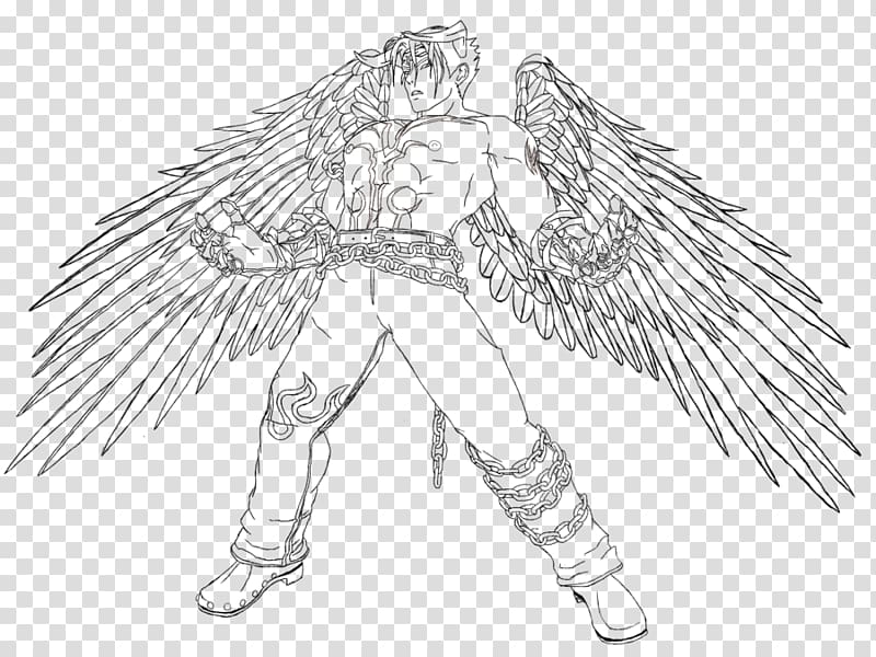 Jin Kazama Drawing Devil Jin Tekken Sketch, tekken transparent background PNG clipart