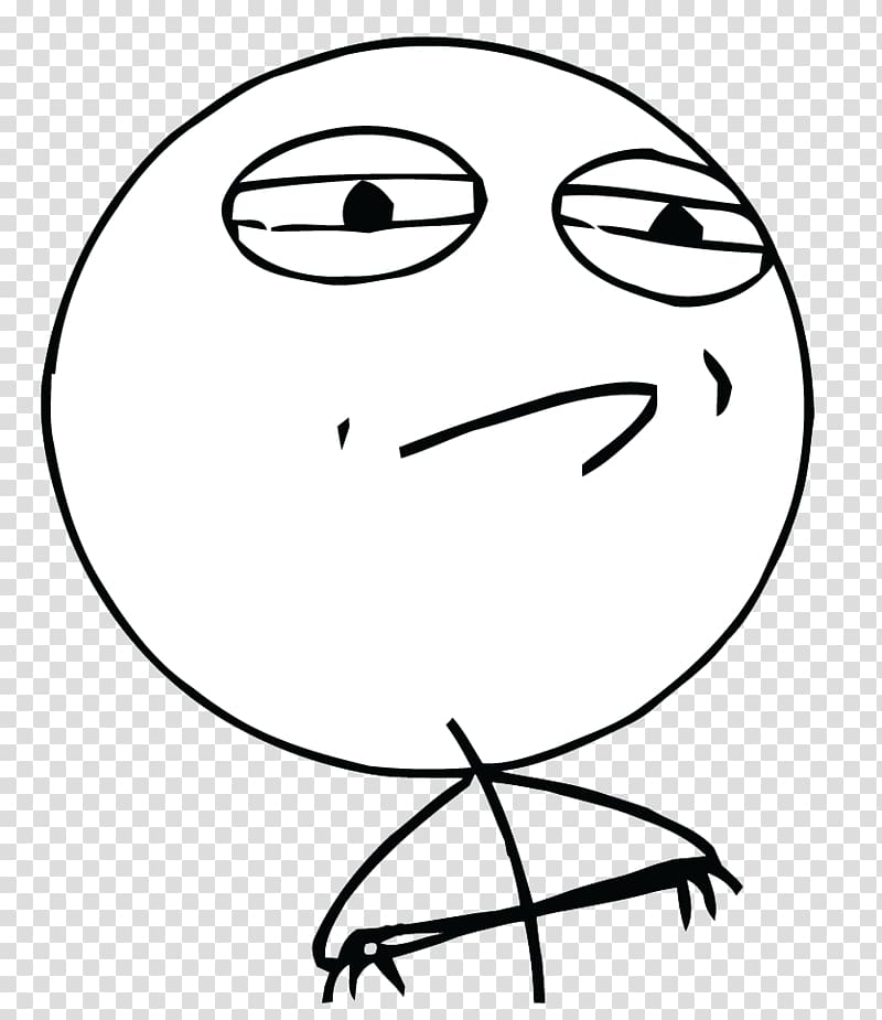 Internet meme Stick figure Rage comic YouTube, Challenge Accepted transparent background PNG clipart