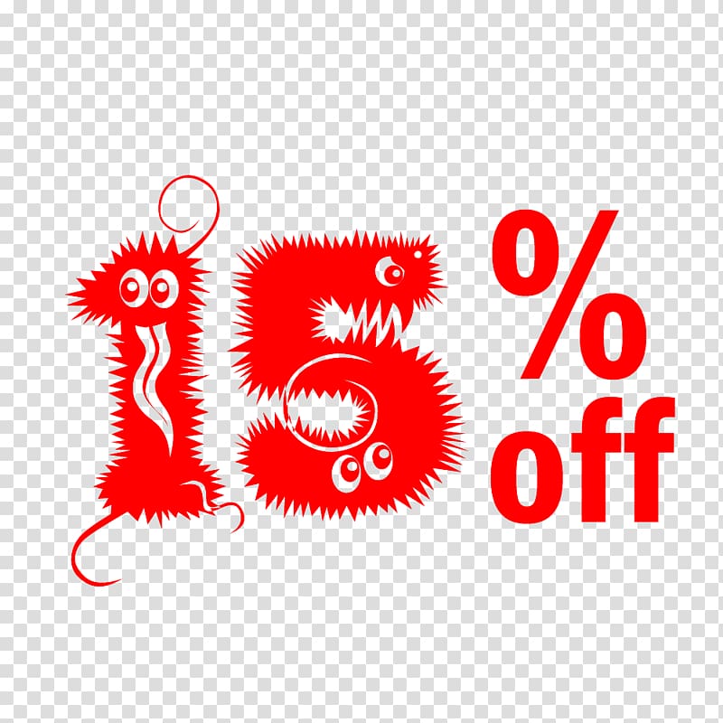 Cute Hairy Halloween 15% Off Discount Tag., others transparent background PNG clipart