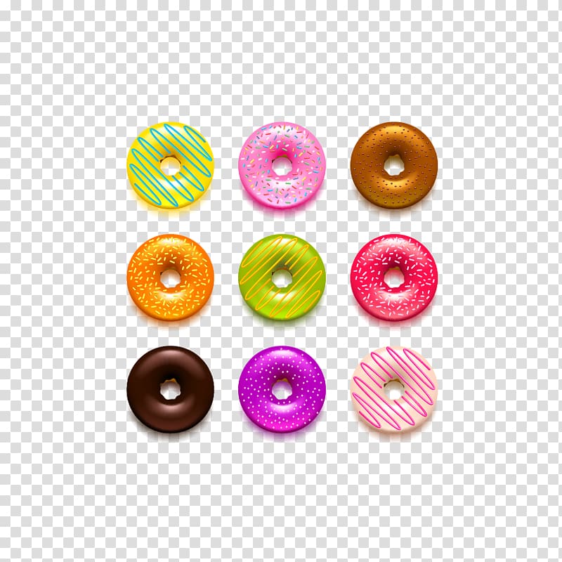 Doughnut Glaze , Colored donut transparent background PNG clipart