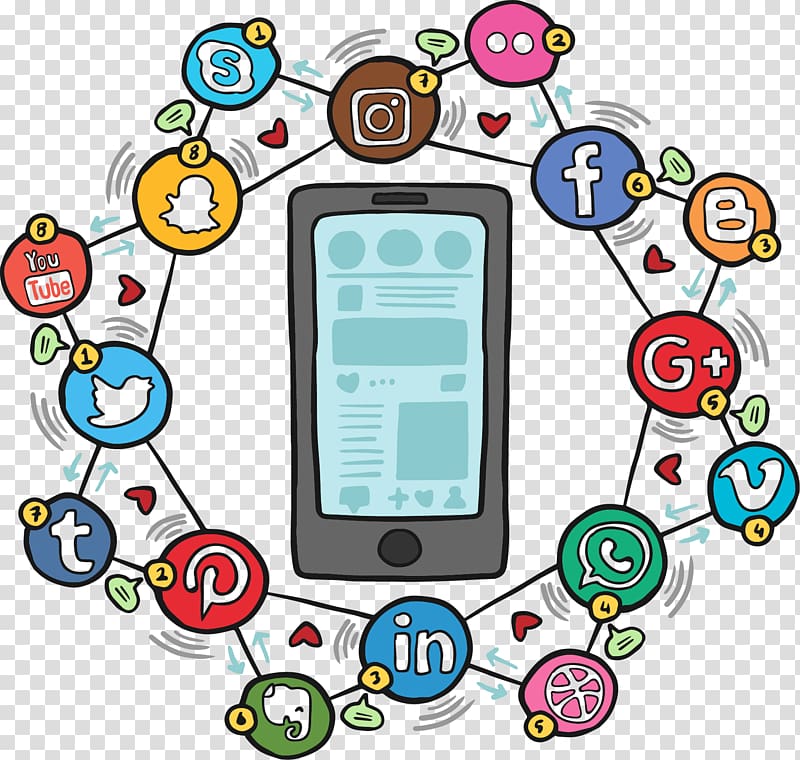 Social media Social networking service Icon, Smartphone unread message transparent background PNG clipart