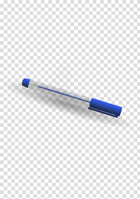Pen Cobalt blue, Blue cartoon pen transparent background PNG clipart