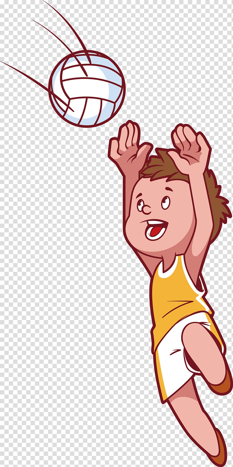 Beach volleyball Child , Little boy playing volleyball transparent background PNG clipart