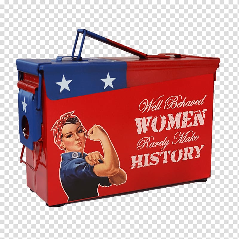 Ammunition box We Can Do It! Rosie the Riveter, girl power rosie riveter transparent background PNG clipart