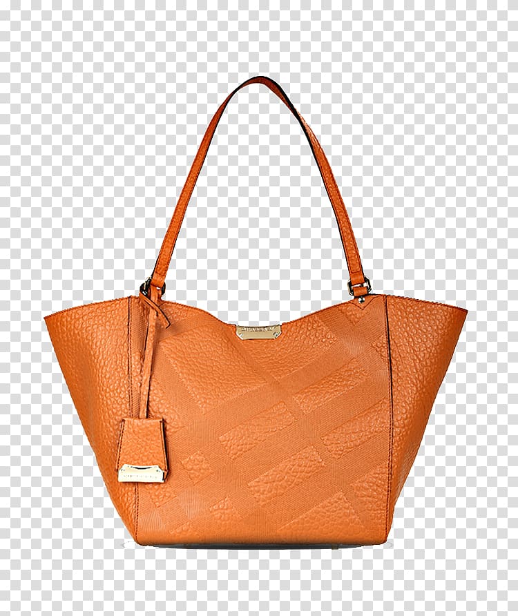 Burberry Handbag Wallet, BURBERRY Burberry handbag orange transparent background PNG clipart