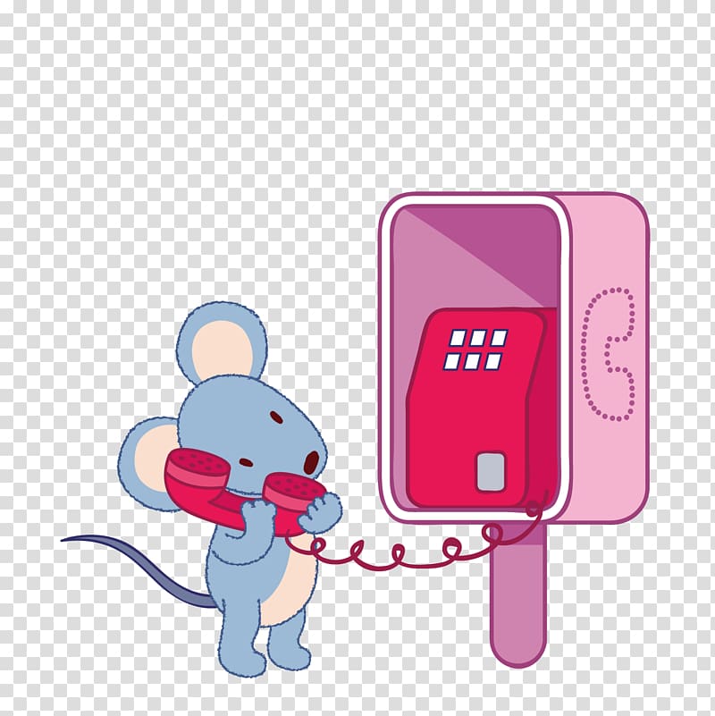 Telephone booth Google s, Call the little mouse transparent background PNG clipart