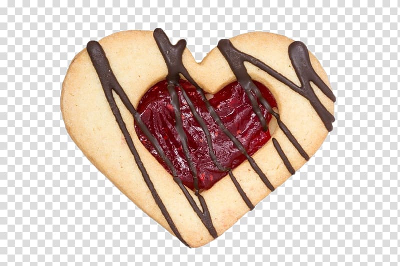 Chocolate Heart Bread, Heart-shaped bread transparent background PNG clipart