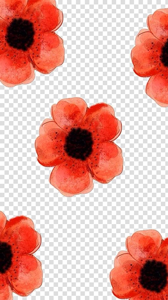 Flower Red Texture , Watercolor flower print transparent background PNG clipart