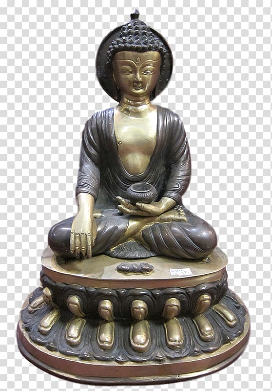 Gautama Buddha Bronze sculpture Statue, buddhist material transparent background PNG clipart