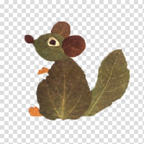 Autumn leaf color Art Craft, Leaves squirrel fight transparent background PNG clipart