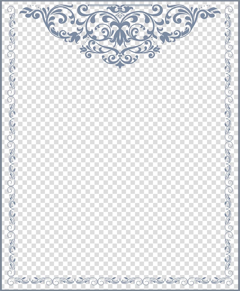 floral frame , Wedding invitation Ornament , Blue flower rattan frame transparent background PNG clipart