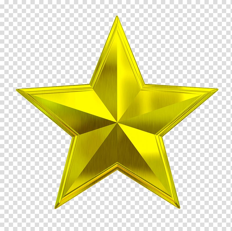 Gold five-pointed star transparent background PNG clipart | HiClipart