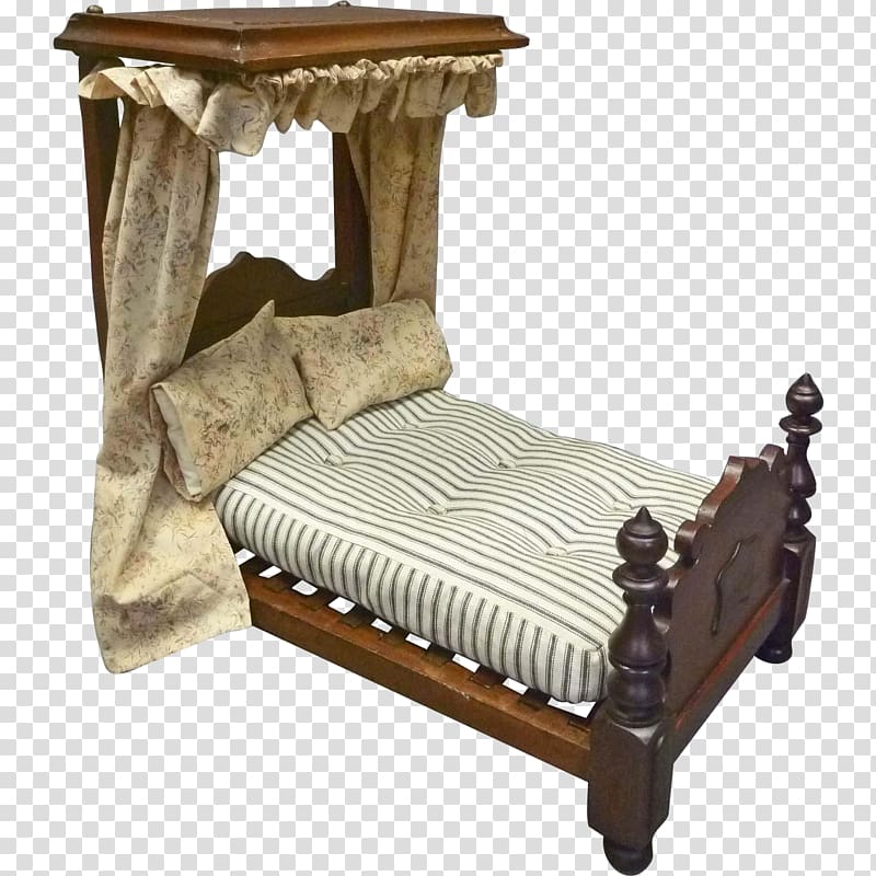 Bed frame Canopy bed Doll Four-poster bed, bed transparent background PNG clipart