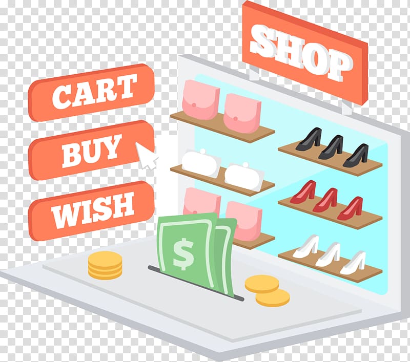 Online shopping Sales E-commerce, Online store to buy shoes transparent background PNG clipart