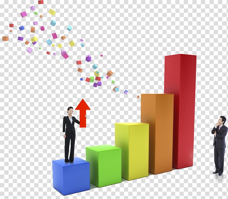 Businessperson Chart, Business people and bar chart transparent background PNG clipart