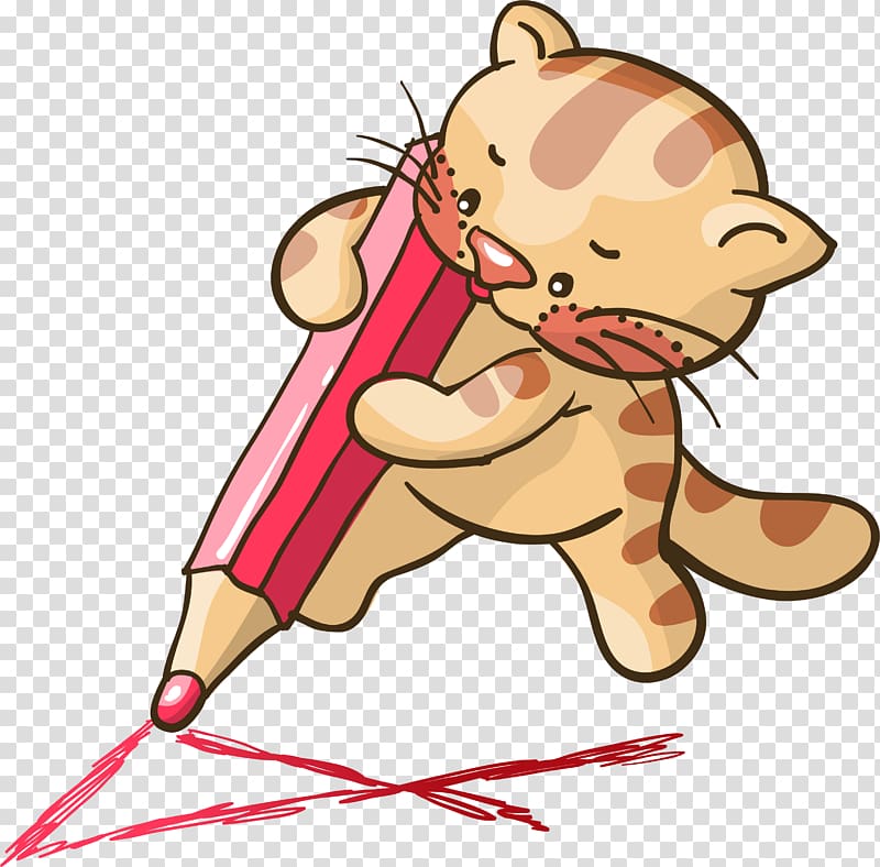 Kitten Turkish Angora Pencil Cartoon, kitten transparent background PNG clipart