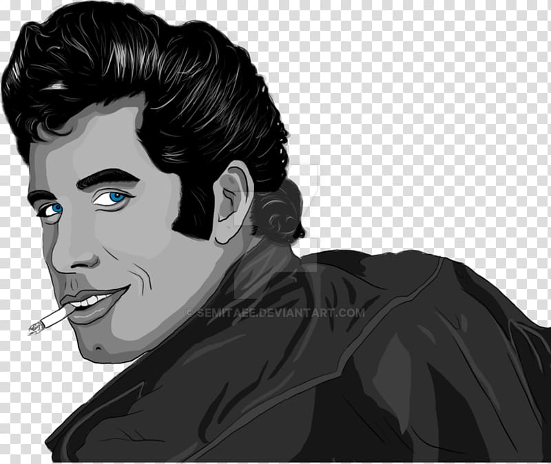 John Travolta Grease Danny Zuko Drawing Sandy, danny zuko doll transparent background PNG clipart