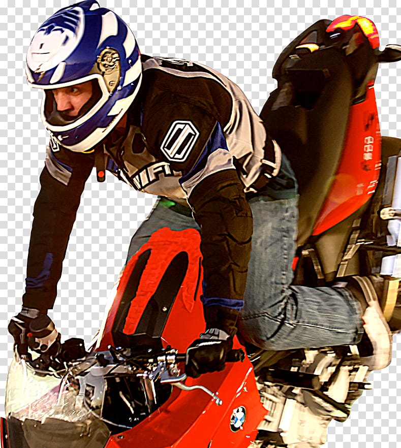 Motorcycle Helmets Stunt Performer Motorcycle stunt riding, motorcycle helmets transparent background PNG clipart