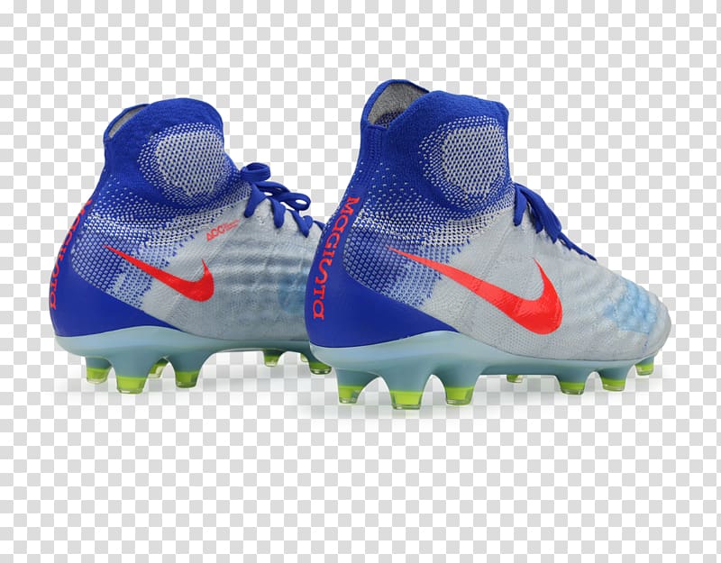 Cleat Sports shoes Sportswear Product design, Nike Blue Soccer Ball Feild transparent background PNG clipart