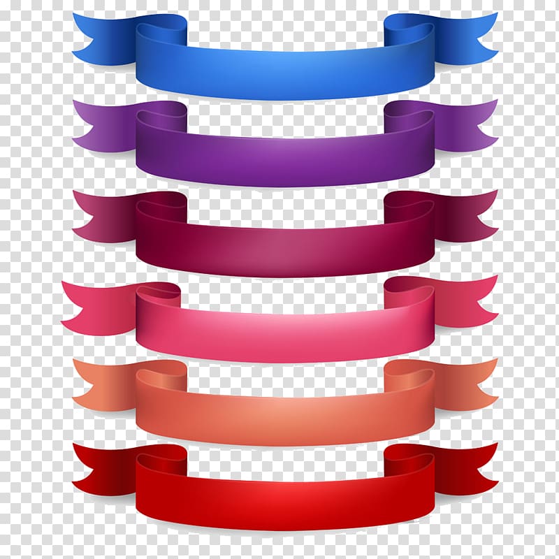 ribbons , Ribbon Euclidean Illustration, Ribbon material transparent background PNG clipart