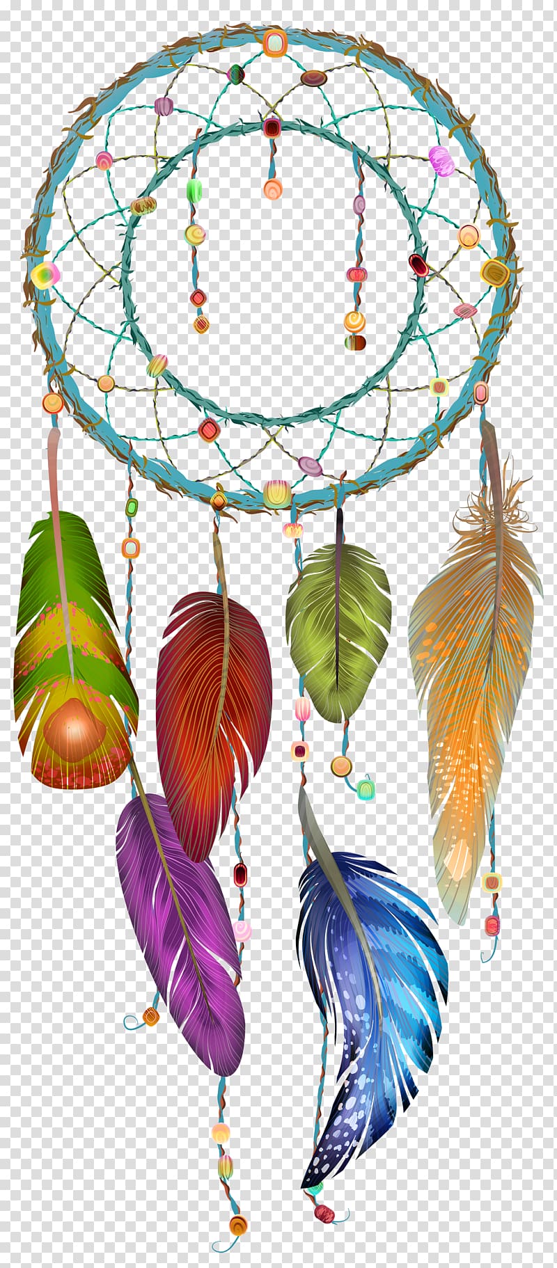 multicolored dreamcatcher , Dreamcatcher Drawing Indigenous peoples of the Americas, Dream transparent background PNG clipart