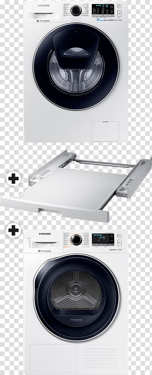 Clothes dryer Washing Machines Samsung WW80K5400UW Samsung Group, machine a laver transparent background PNG clipart