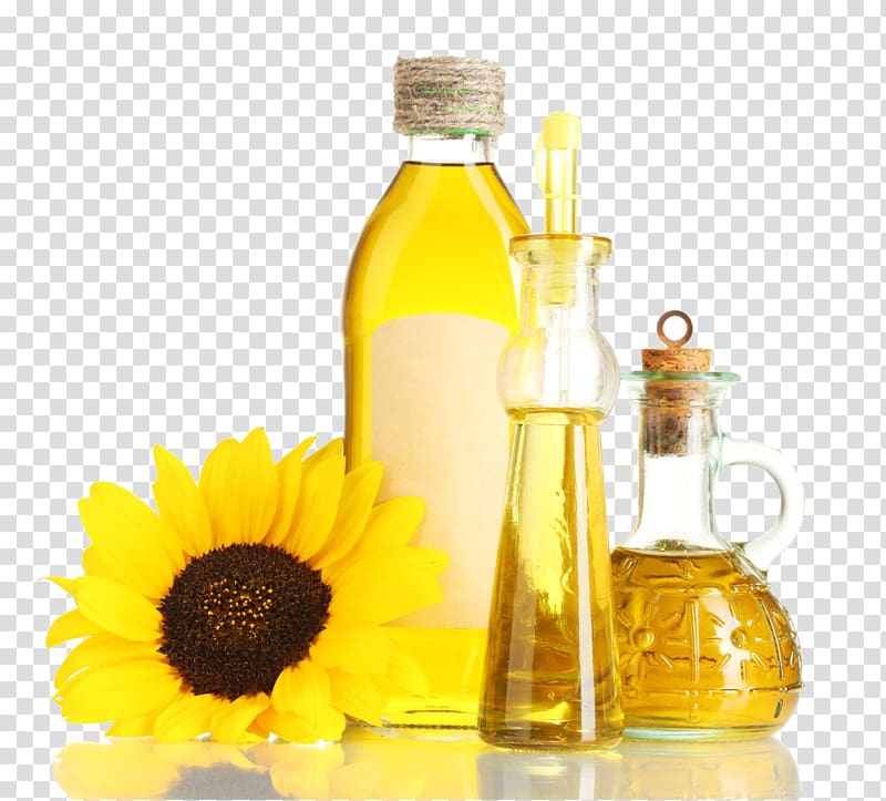 Sunflower oil Cooking oil Olive oil Vegetable oil, Sunflower oil transparent background PNG clipart
